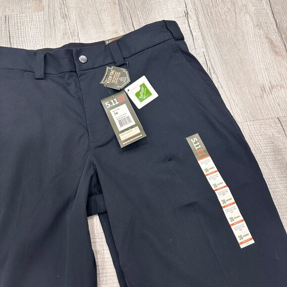 NEW 5.11 Tactical Pants Mens 36X40 Unhemmed Black Flex Tac Cargo Utility Stretch - Picture 7 of 11